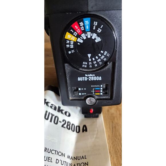 Vintage Kako Auto 2800A Camera Flash With Manual See Pictures Works - Picture 2 of 11